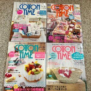 Japan Cotton Time Magazines Handmade Craft Sewing Clothing Bags Paper patterns